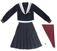 AZO2 Kina Kazuharu School Uniform Collection [Kazuharu Seishin Girls` Gakuen Uniform set] II (Navy x Bordeaux) (Fashion Doll)