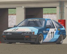 トランピオ AE86 レビン `85 (プラモデル)
