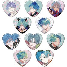 It Takes More Than a Pretty Face to Fall in Love Heart Shape Chara Badge Collection (Set of 10) (Anime Toy)