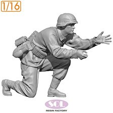 WWII ドイツ 対戦車砲兵 砲手 (プラモデル)