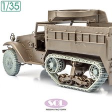 WWII America M3A1 Wheels & Track with Chain (for TAMIYA) (Plastic model)