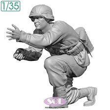 WWII German Field Artillery Gunner (Plastic model)