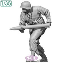 WWII German Field Artillery Loader1 (Plastic model)
