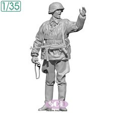 WWII German Field Artillery Commander (Plastic model)