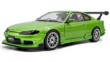 Nissan Silvia S15 Spec R Aero Solido Works 1999 (Green) (Diecast Car)