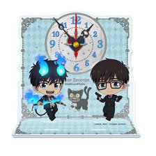 青の祓魔師 雪ノ果篇 ぷちちょこミニアクリル置時計【奥村燐＆クロ＆奥村雪男】 (キャラクターグッズ)