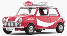 Tiny City Mini Cooper Mk1 Coca-Cola (with Coca-Cola Bottle) (Diecast Car)
