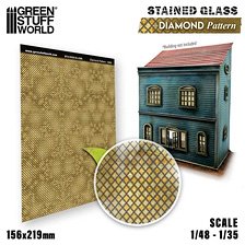 Diamond Pattern Stained Glass (Material)