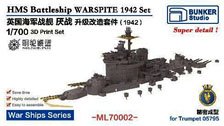 イギリス海軍 戦艦 ウォースパイト 1942 アップグレードセット (トランペッター 05795用) (プラモデル)