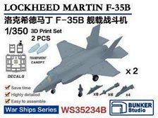 米海軍 F-35B (駐機状態) (2機セット) (プラモデル)