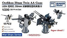 Oerlikon 20mm Twin AA Guns B (Plastic model)