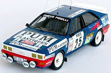アウディ クワトロ 1985年 モンテカルロラリー #25 Pierre Bos/Jean-Claude Leuvrey (ミニカー)