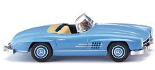 (HO) MB 300 SL Cabrio - light blue (Model Train)