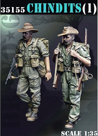 WWII イギリス チンディット特殊部隊セット＃1(2体入) (プラモデル)