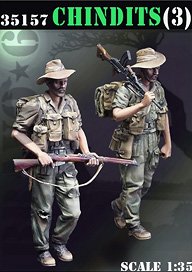 WWII イギリス チンディット特殊部隊セット＃3(2体入) (プラモデル)