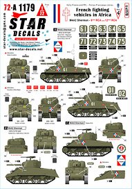 French M4A2 Sherman. French fighting vehicles in Africa # 4. 6eme RCA, 12eme RCA (Plastic model)