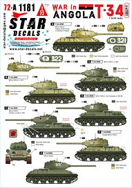 War in Angola # 1. T-34/85. MPLA/FAPLA in 1970-80s. (Plastic model)