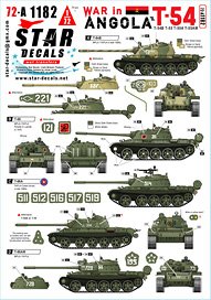 War in Angola # 2. T-54/T-55. MPLA/FAPLA and Cuban Forces in 1970-80s. (Plastic model)