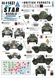 現用 ベルリン旅団のイギリス軍フェレットMk.2/3 (デカール)