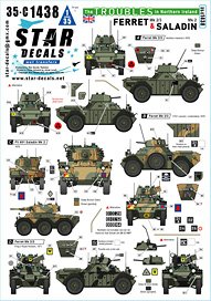 Ferret & Saladin. The Troubles in Northern Ireland. Ferret Mk 2/3 and Saladin Mk 2. (Decal)