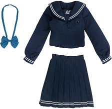 AZO2 Kina Kazuharu School Uniform Collection [Kazuharu Seishin Girls` Gakuen Uniform set] Navy (Fashion Doll)