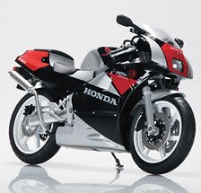 Honda NSR250R `89 ブラック×シードシルバーメタリック (ミニカー)
