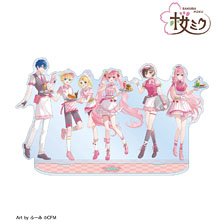 桜ミク 描き下ろし 集合 アメリカンダイナーver. Art by ふーみ BIGアクリルスタンド (キャラクターグッズ)