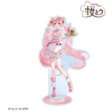 桜ミク 描き下ろし 桜ミク アメリカンダイナーver. Art by ふーみ BIGアクリルスタンド (キャラクターグッズ)