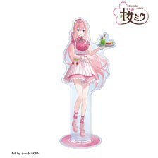 Sakura Miku [Especially Illustrated] Megurine Luka American Diner Ver. Art by Fumi Big Acrylic Stand (Anime Toy)