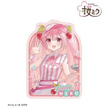 Sakura Miku [Especially Illustrated] Sakura Miku American Diner Ver. Art by Fumi Die-cut Sticker (Anime Toy)