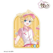 Sakura Miku [Especially Illustrated] Kagamine Len American Diner Ver. Art by Fumi Die-cut Sticker (Anime Toy)