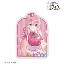 Sakura Miku [Especially Illustrated] Megurine Luka American Diner Ver. Art by Fumi Die-cut Sticker (Anime Toy)