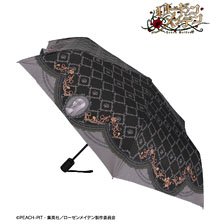 ローゼンメイデン 水銀燈 UVカット付き晴雨兼用ワンタッチ折りたたみ傘 (キャラクターグッズ)