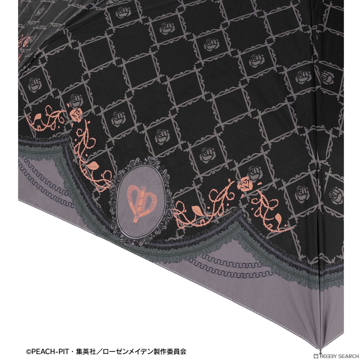 ローゼンメイデン 水銀燈 UVカット付き晴雨兼用ワンタッチ折りたたみ傘 (キャラクターグッズ) 商品画像4