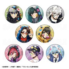 TVアニメ『ブルーロック』でびデコパーカー トレーディンググリッター缶バッジ (8個セット) (キャラクターグッズ)