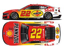 SHELL - PENNZOIL SPECIAL 2025 Ford Mustang Joey Logano #22 (Diecast Car)