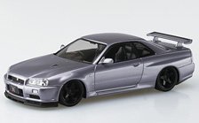 ニッサン R34スカイラインGT-R カスタムホイール(アスリートシルバー) (プラモデル)