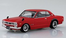 ニッサン C10 スカイライン 2000GT-R カスタムホイール (レッド) (プラモデル)
