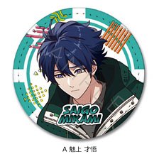 『ライドカメンズ』 レザーバッジ(丸形) A (魅上才悟) (キャラクターグッズ)