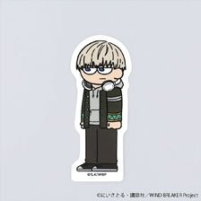 Wind Breaker Jirori Die-cut Sticker Ren Kaji (Anime Toy)