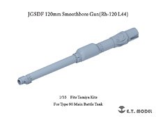 現用 陸上自衛隊 90式戦車 120mm Rh-120 L/44滑腔砲 砲身 (タミヤ用) (プラモデル)
