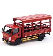 江鈴軽トラック家畜輸送車 (ロバフィギュア5体付き) (ミニカー)