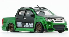 いすゞ D-Max 2018 ローライダー メタリックグリーン RHD (ミニカー)