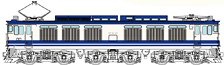 16番(HO) EF6435ユーロライナー色 (塗装済み完成品) (鉄道模型)