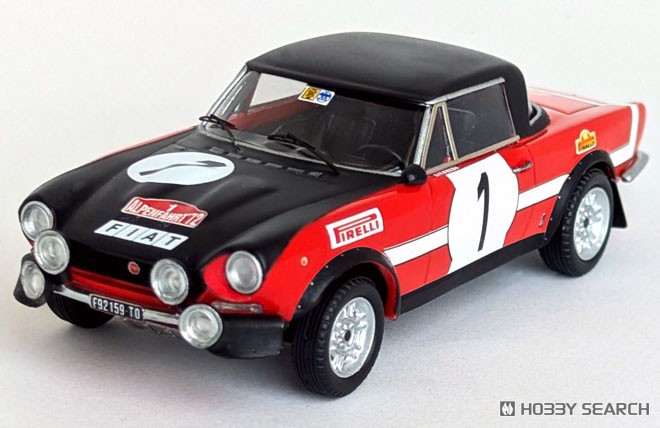 フィアット124スポーツスパイダー 1972年 アルペンベルトラリー 1位 #1 Hakan Lindberg/Helmut Eisendle (ミニカー) 商品画像1