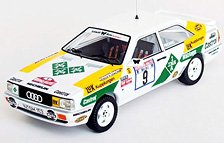 アウディ クーペ クワトロ 1987年 フンスリュックラリー 2位 #9 Armin Schwarz/Hans-Joachim Hosch (ミニカー)