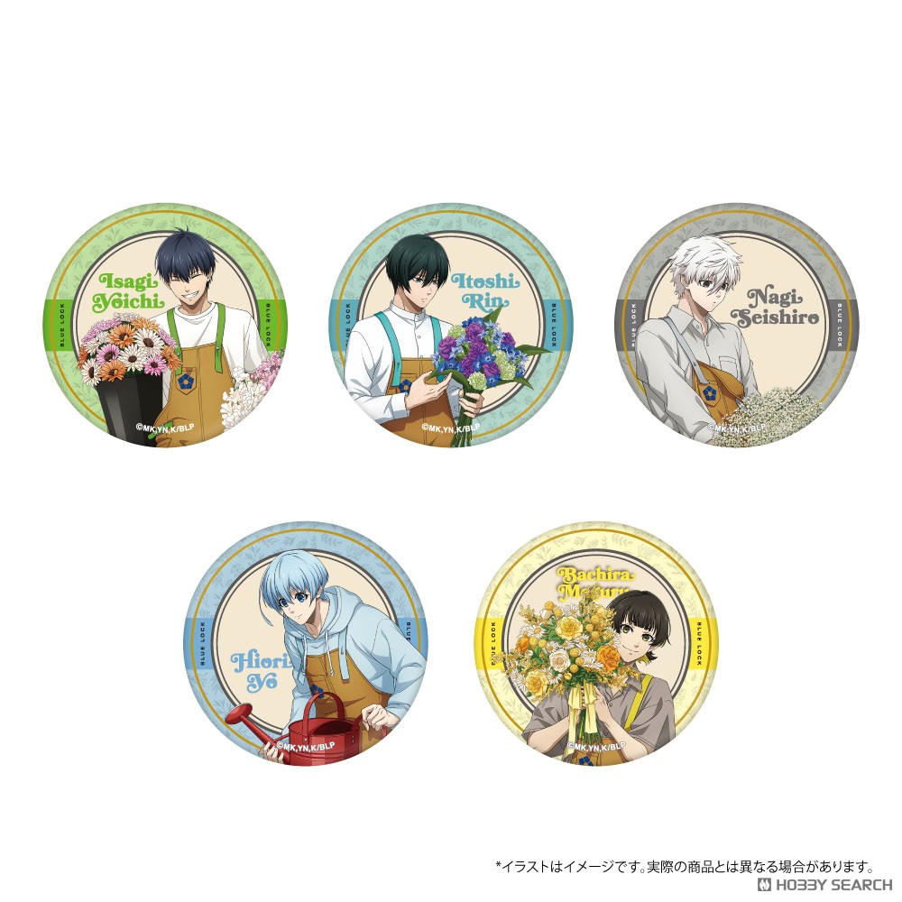 ブルーロック 缶バッジ 氷織羊 (お花屋さん) (キャラクターグッズ) その他の画像1