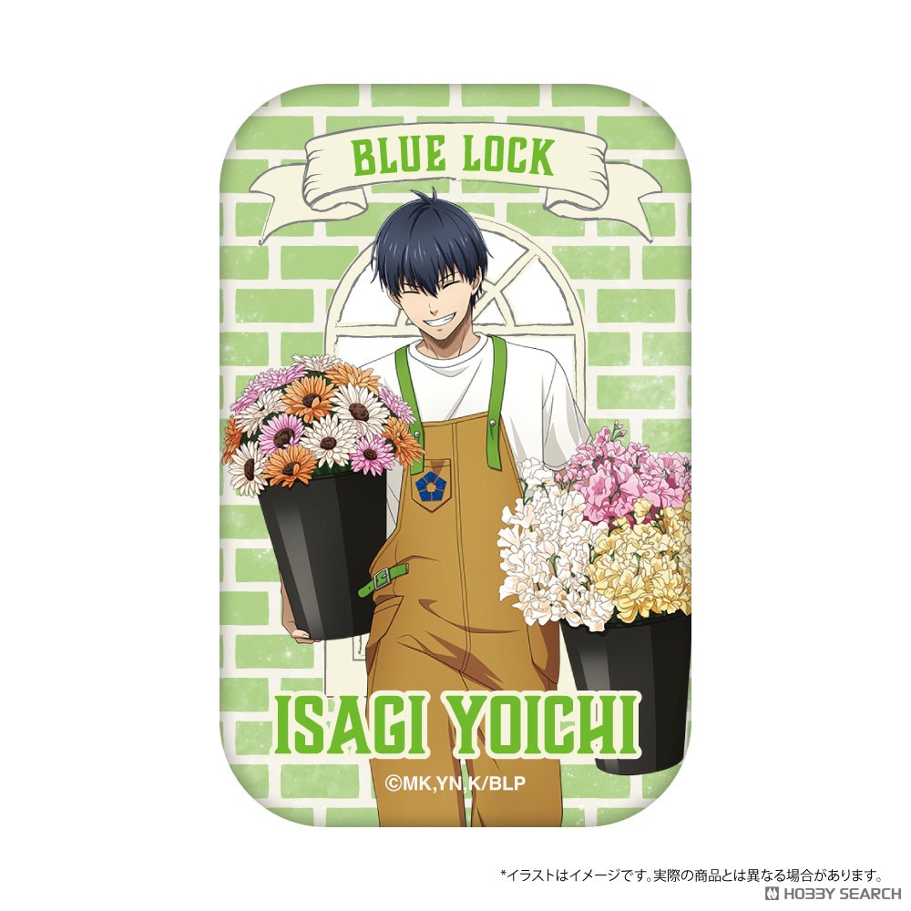 Blue Lock Square Can Badge Yoichi Isagi (Flower Shop) (Anime Toy) 商品画像1