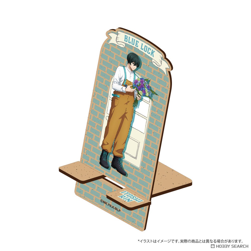 Blue Lock Wood Smart Phone Stand Rin Itoshi (Flower Shop) (Anime Toy) 商品画像2