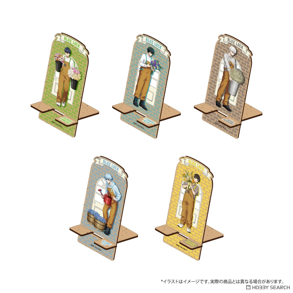 Blue Lock Wood Smart Phone Stand Rin Itoshi (Flower Shop) (Anime Toy) その他の画像1